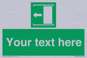 Custom Slide to Open Sign